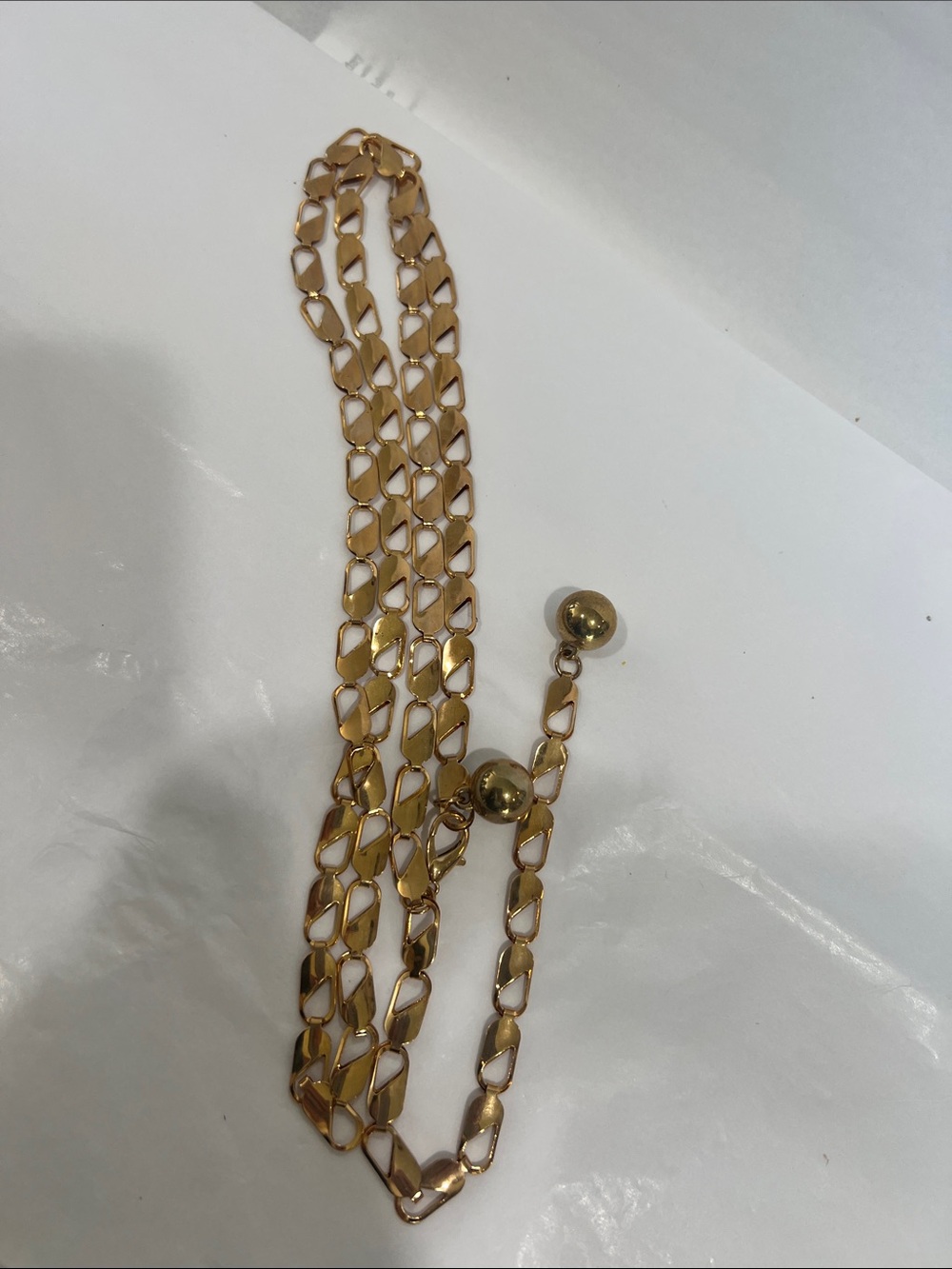 Gold-Tone Drop Lariat belt - Women belt